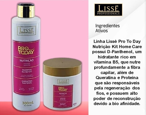 Imagem 5 de 5 de 6 Kits Nutrição Lissé Shampoo 300ml + Máscara 500g