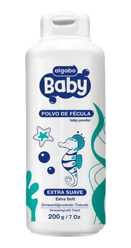 Polvo De Fecula Talco Extra Suave Algabo Baby 200g