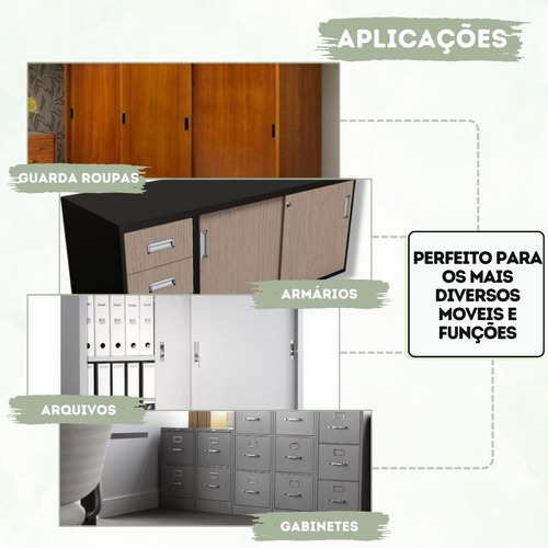 Kit 2 Fechadura Pressão 22mm Tranca Pino Avanço Porta Correr