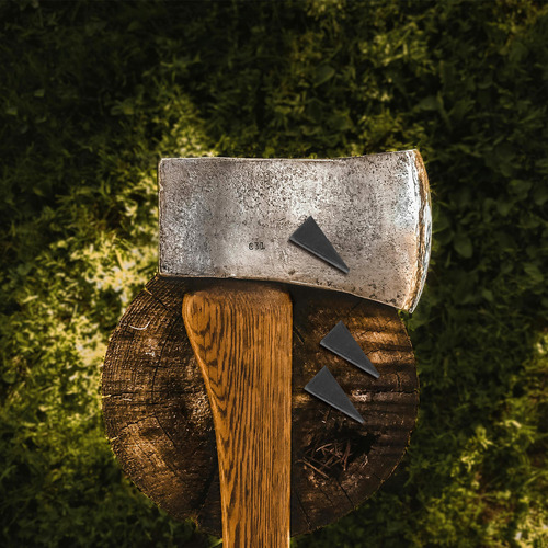 12 Peças De Alça De Cunha Triangular De Aço Carbono Axe Wedg