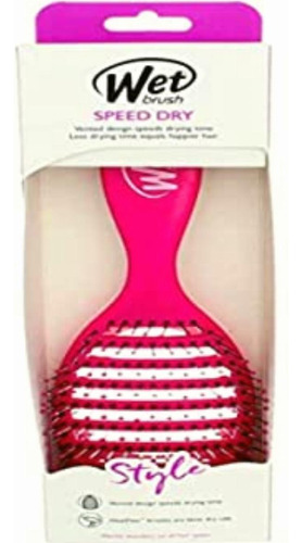 Wet Brush, Speed Dry Hair Brush Pink, Cepillo Ventilado