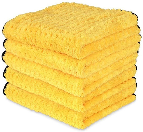 Líquido Amarillo X Xtreme Felpa Waffle Weave Microfibra Deta