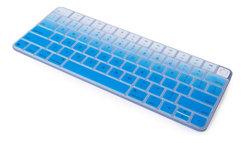 Protector de teclado para iMac M1 Touch ID, estándar americano, color azul cielo