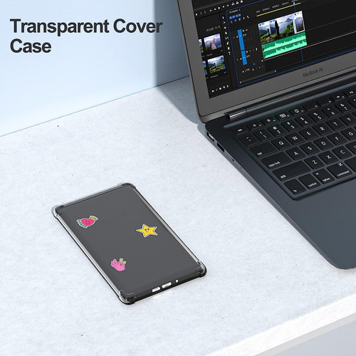 Case Transparente + Mica Para Kindle 6 PuLG + Stickers