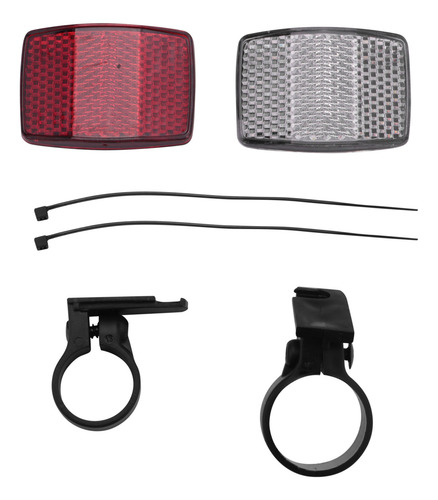 1 Par De Reflectores De Luz Trasera Delantera Para Bicicleta