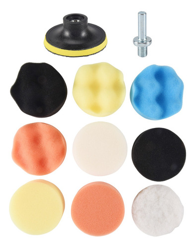 Juego De Almohadillas Para Pulir Automóviles, 10 Unidades/ju