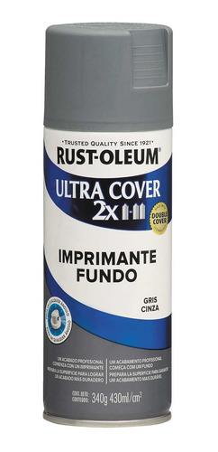 Pintura Aerosol Ultra Cover Imprimante Fondo Gris X 340 Cc