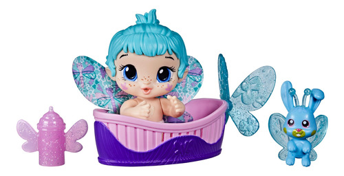 Mini Muñeca Baby Alive Glopixies, Aqua Flutter,