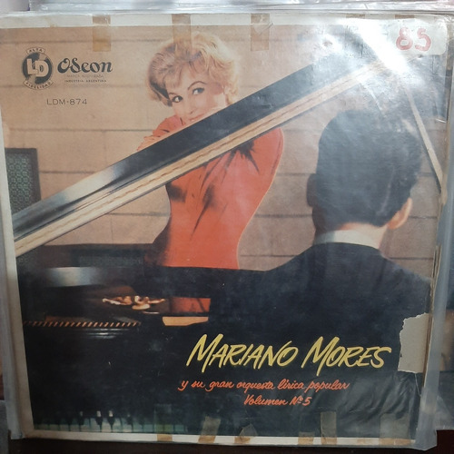 Vinilo Mariano Mores Su Orquesta Lirica Popular Vol 5 T1