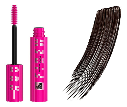 Máscara de pestañas lavable Maybelline Fire Work, color 803, negro parduzco, EE. UU.