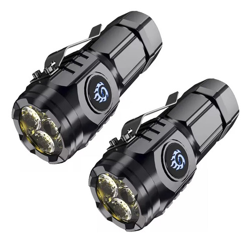 Lanterna Alemã Monster Mini Flash Super Power Três Olhos 2pc