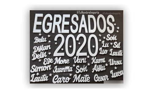 Letras Corporeas Polyfan Tunombre
