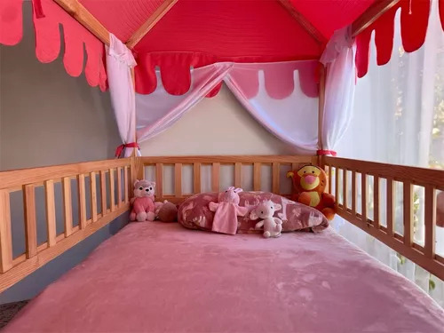 Base De Cama Montessori Matrimonial Estructura De Madera