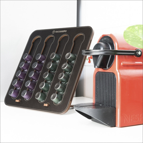 Imagen 2 de 9 de Porta Capsulas X L Nespresso Dolce Gusto Imantada-pie-bifaz