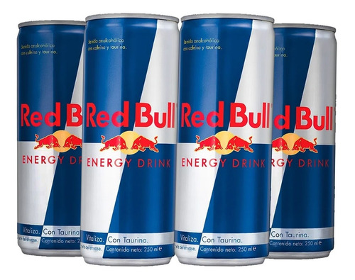 Energizante Red Bull 250ml Redbul Energy Drink Pack 4