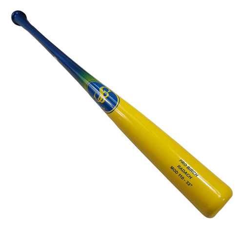 Bat De Beisbol Madera Pro Birch 33 Amarillo By Santana Bats