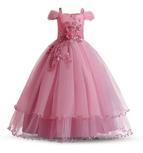Vestido longo hotsell infantil para casamento