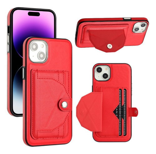 Funda De Teléfono Anticaída De Cuero Pu Para iPhone