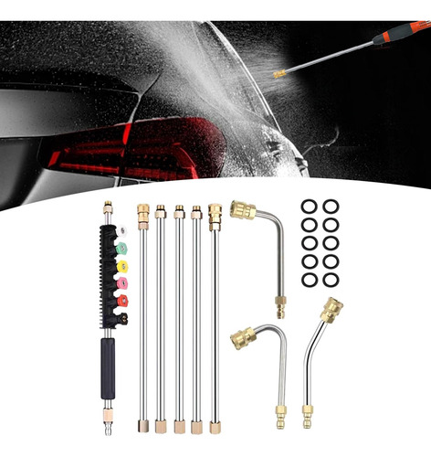 Kit De Haste De Extensão Para Lavadora De Pressão Com Bico