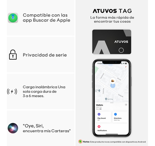 Para Apple Find My Gps Locator, Recargable