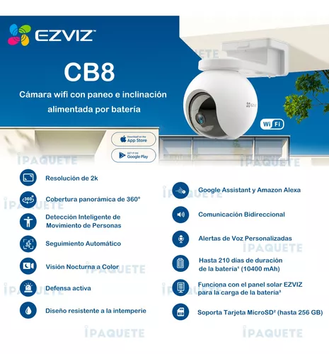 Cámara Ezviz WIFI con bateria