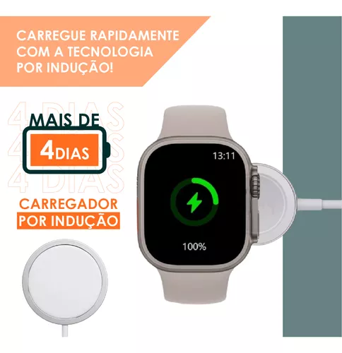 Relógio Inteligente Smartwatch Hw68 Ultra Mini 41mm Gps Nfc