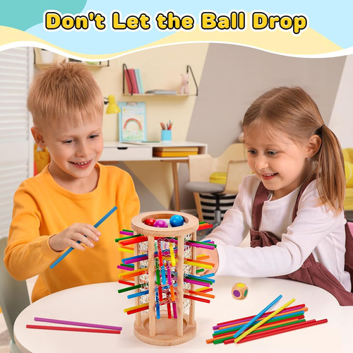 Montessori Juegos De Mesa Para Niños De 4-6-8-12, 48 Palos D