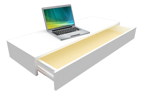 Mesa Suspensa Com Gaveta Escritórios E Estudos (100x40x15)