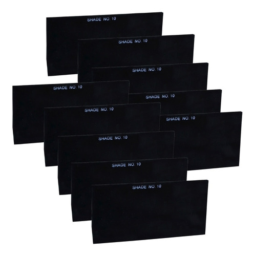 Pack Vidrio Rectangular Oscuro G 10 Pack 10 Unidades
