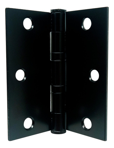 Bisagra Libro Acero Negra 3x3 Con Balero 10 Pz Reforzada