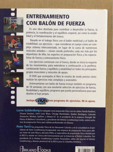 Entrenamiento Con Balón De Fuerza - L Goldenberg Y P Twist (Usado)