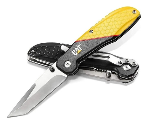 Imagen 1 de 7 de Cuchillo O Navaja Plegable Cat Caterpilar 980047 Hoja Tanto