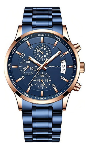 Reloj Para Hombre Crrju/dark Blue