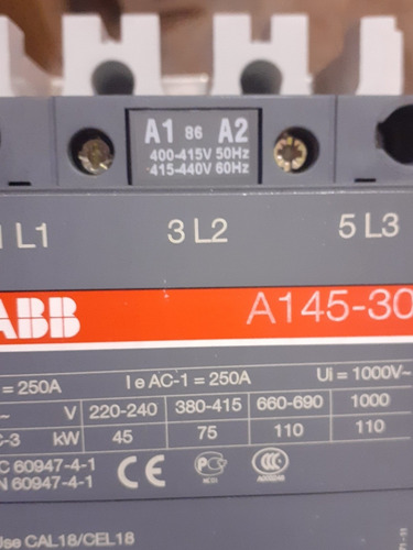 Imagen 3 de 6 de Contactor Trifásico Abb