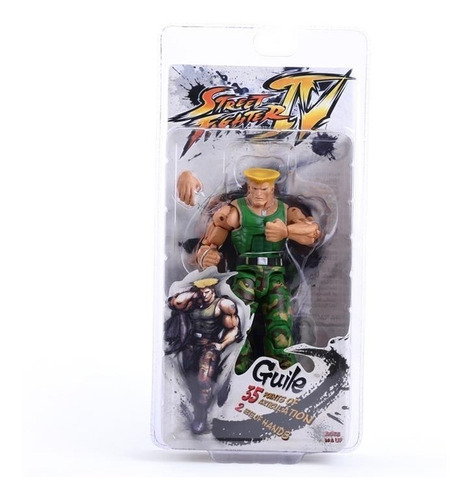 Figura Street Fighter  Guile  Iv Articulado