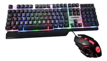 Comprar Kit de teclado e mouse gamer Durawell DW-550 Português Brasil teclado branco e preto, mouse preto