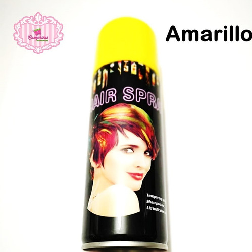 Imagen 1 de 1 de Pintura Color Para Cabello Temporal Aerosol Verde Rojo 1