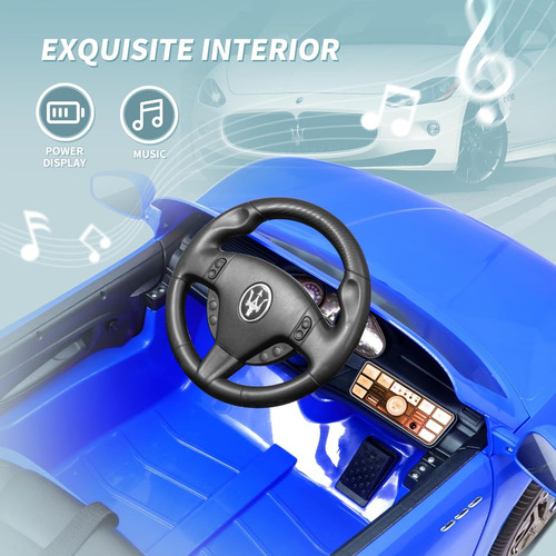 Joywhale Maserati - Vehículo Eléctrico De 12 V Para Niños De