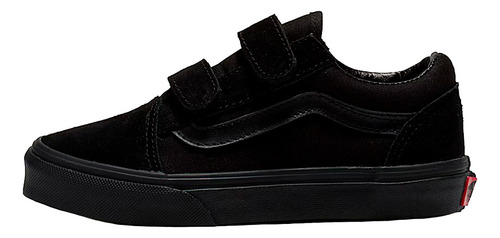 Vans Old Skool V Para Niño Color Negro Monocromo