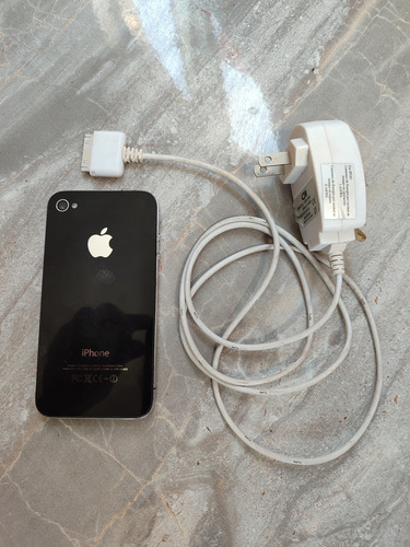 Iphone 4 Modelo A1332 Funciona Al 100% Pero Tiene La Pantalla Rota Negro (Usado)