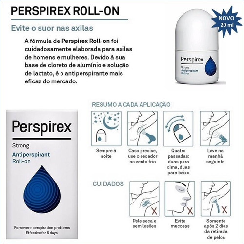 Perspirex Strong Forte 20ml 100% Original Já Aproveite