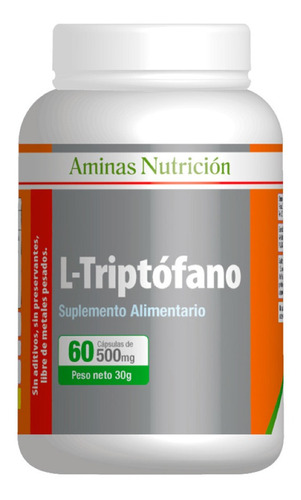 L Triptofano 500mg 60cap Aminas Envio Gratis