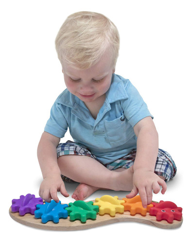 Set Juguete Con Engranajes Oruga Arco Iris, Juguete