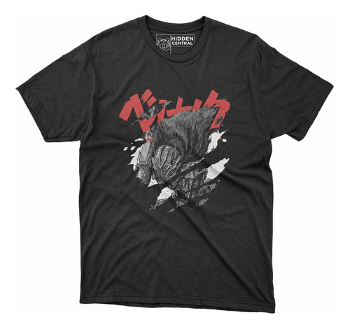 Playera Negra Anime Berserk Gusts Anime Manga Hidden Central