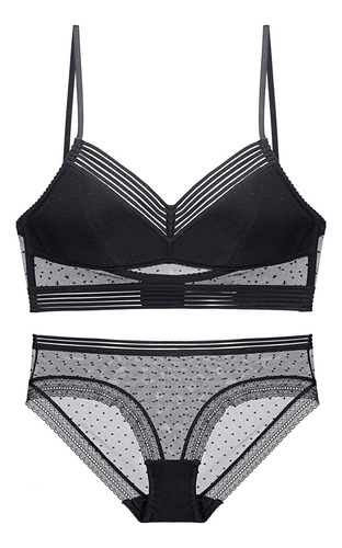Conjunto De Ropa Interior Con Sujetador En Forma De U De Enc