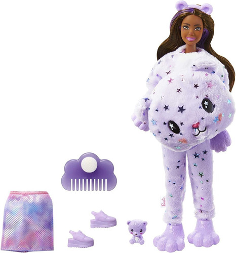 Muñeca Barbie Disfraz De Oso De Peluche Y 10 Sorpresas