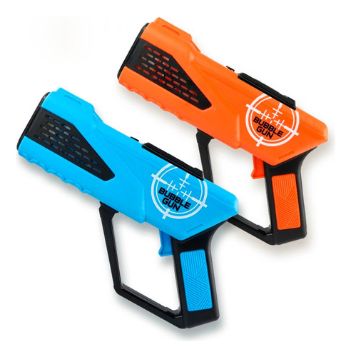 Pistola Arma Dispara Burbujas Burbujero Pilas Niños Luces Ax Color Azul