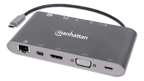 Docking Station Usb-c Supervelocidad 7 En 1