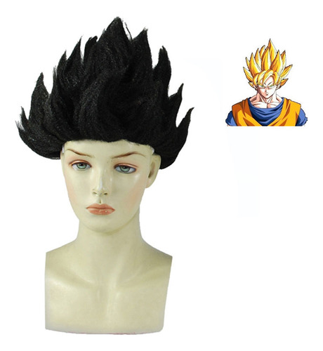 (y) Para Peruca De Fantasia De Dragonball Goku Super S
