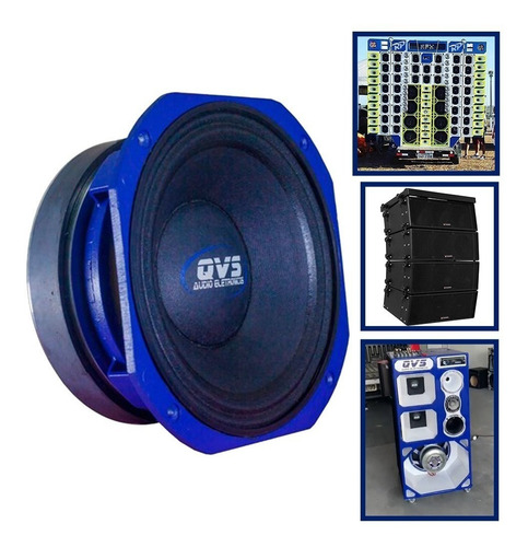 Imagem 2 de 5 de Mid Bass Qvs 8 400rms Medio Grave | 8mgs4004 Ohms